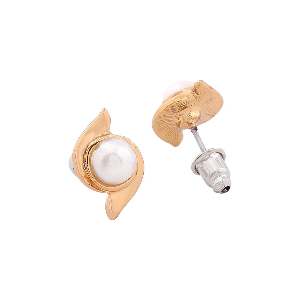 Позолоченные серьги Estele с жемчугом для женщин и девочек