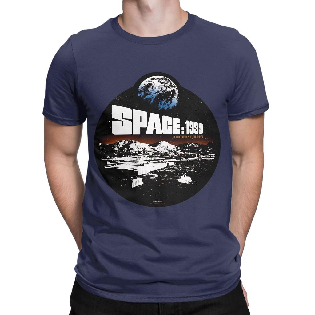 Space 1999 Moon Base 4 Funny Graphic 100 Cotton TShirt Space 1999 Tops Tees For Unisex