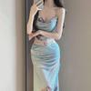 2024 Fairy-Inspired Three-Piece Slimming Bikini Set - Belly-Covering, Elegant Hot Spring Swimsuit for Women