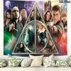 Hogwarts Wall Tapestry Aesthetic Wall Hanging Printed Fabric Blanket Decorative Tapestries for Bedroom Living Room Home Decor
