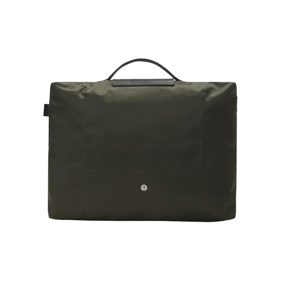 Longchamp Le Pliage Green 37 Канва Экологичный Молния Ручка Кожа и Канва Сумка-тоут Портфель для ноутбука Женская сумка-тоут 2182919479