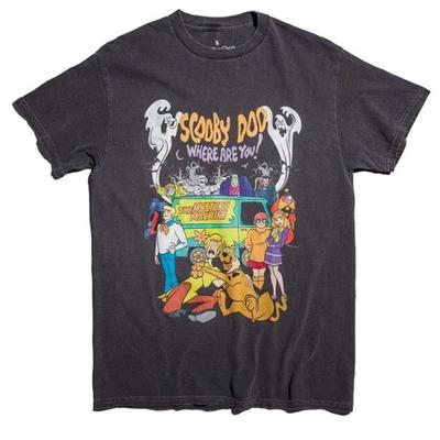 Scooby Doo Унисекс футболка для взрослых с винтажным эффектом стирки «Где ты?»