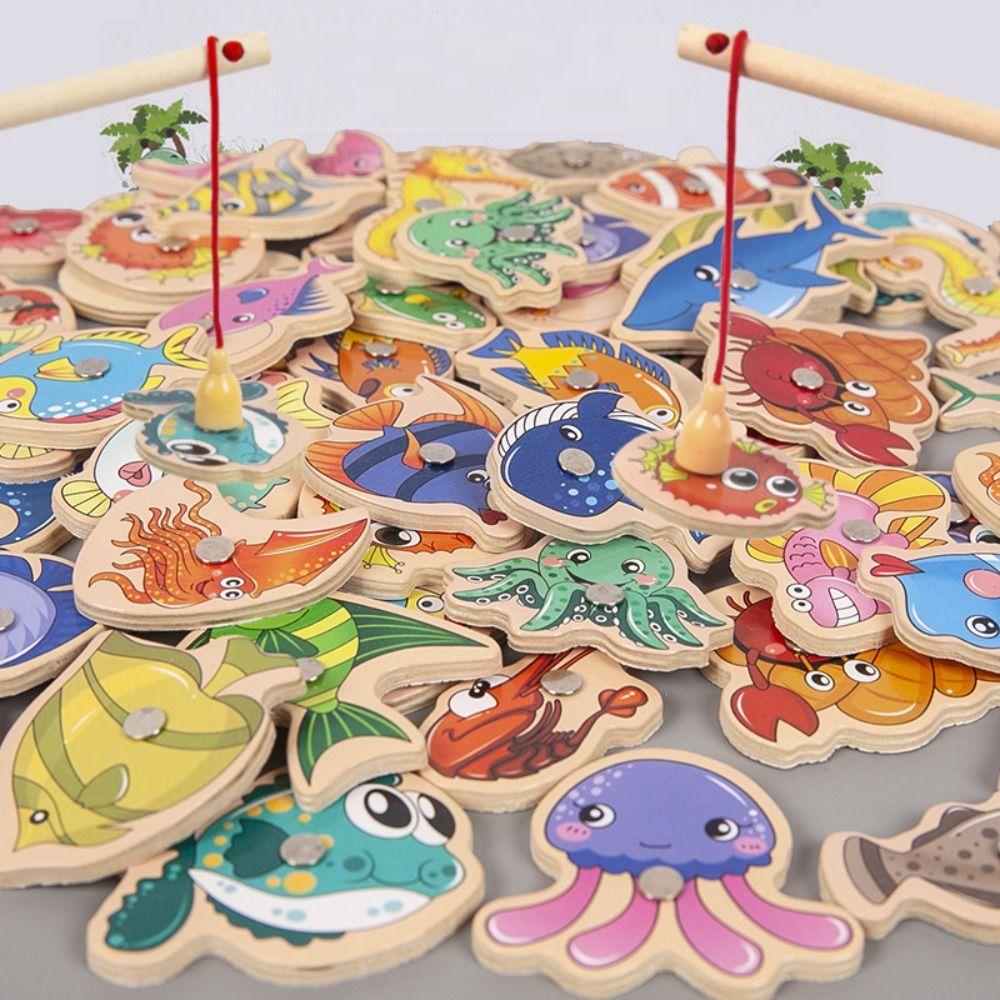 Ocean Fishing Cognition Fish Games Fishing Toys Magnetic Fishing Toys Kids/Children/Toddler