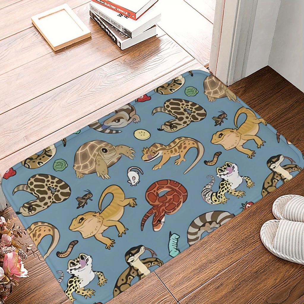 1PC Buttle Tea Hamster Kitchen Rug Non-Slip Door Mat Pop design Bathroom Rug Bath Mat Carpet for Home Sink Laundry ecoreeree