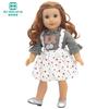 Clothes for Dolls Fits 43cm Toy New Born Doll American Doll Fashion Cotton Jacket Pink Rose Red White Purple