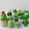 3D Суккулентный кактус силиконовые свечи наборы DIY мыло ручной работы гипс ремесла набор эпоксидная литьевая форма инструменты для выпечки торта