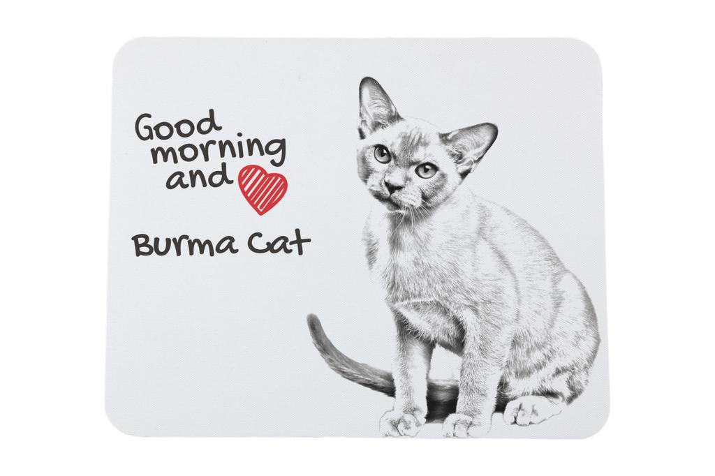 Burmese cat – Mouse pad with print, personalized cat pad | Art-Dog