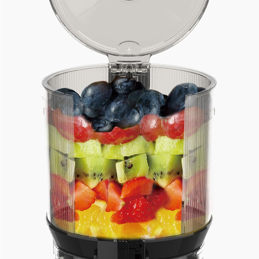 Соковыжималка Kubins Whole Slow Juicer AUTO10 с большой емкостью и автоматическим бункером для сбора сока, автоматическая нарезка [НОВИНКА], 3000 мл без помощи рук (Матовый белый)