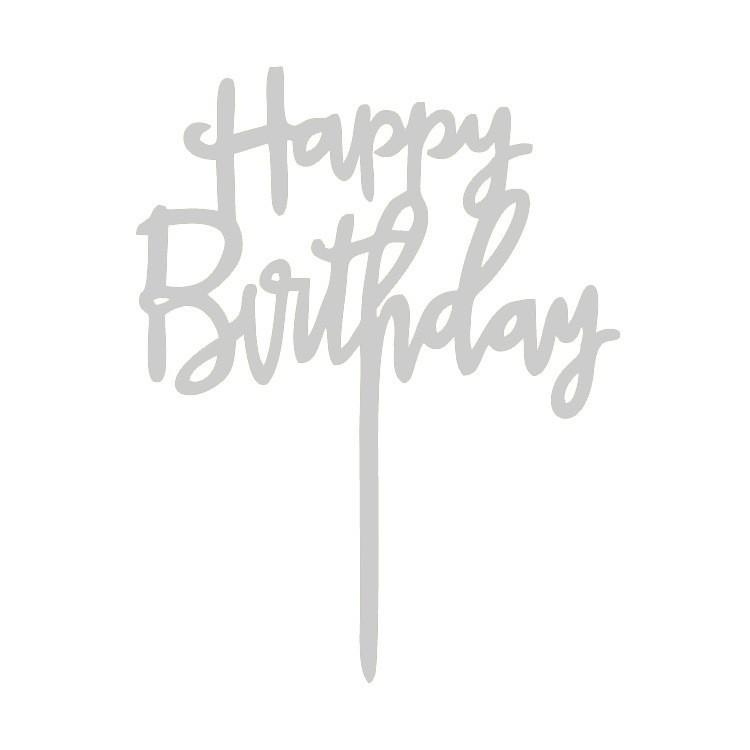 10PCS Happy Birthday Cake Topper Acrylic Letter Cake Topper Party Supplies Happy Birthday Cake Decorations