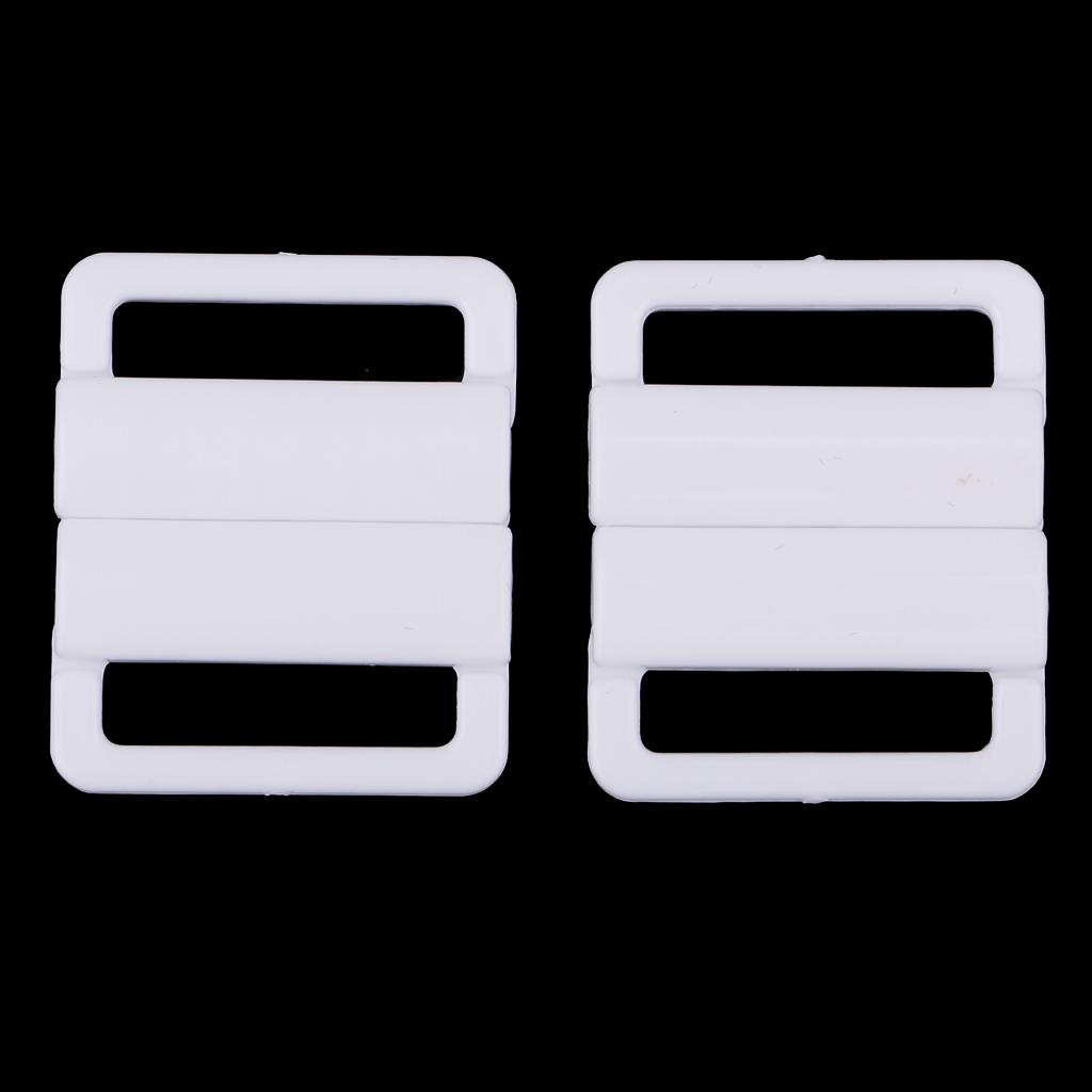 10 комплектов зажимов для бюстгальтера, купальников, кликеров, бикини, застежка спереди, зажимы с пряжкой, белые