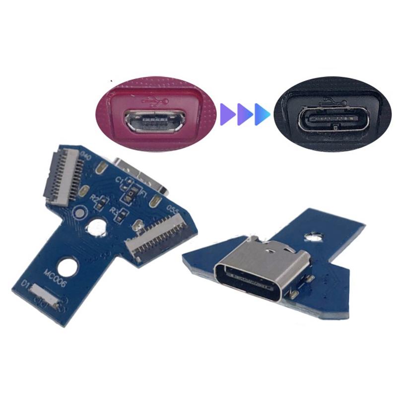 Прибытие DIY Type-C Порт Зарядки Для Playstation 4 Jds 040 050 055 Оригинальная Плата Зарядки Контроллера Аксессуары