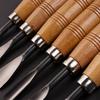 6pcs Woodworking Carving Hand Chisels Tools Professional Wood Lathe Gouges Set