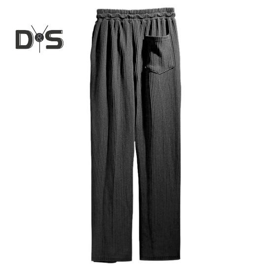 Мужские повседневные брюки с широкими штанинами, спортивные брюки с завязками на талии и боковыми карманами, прямые полосатые брюки свободного кроя для путешествий и занятий спортом на открытом воздухе