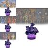Светодиодный ночник Five Nights At Freddys Животное с пультом дистанционного управления для декора детской комнаты