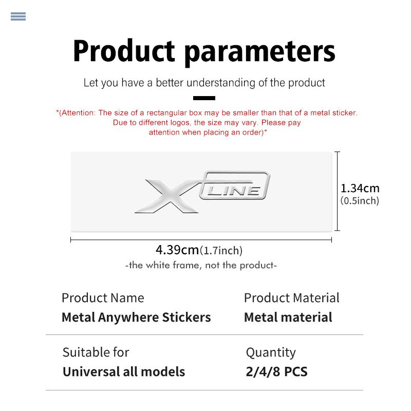 3D Metal Car Emblem Logo Decorative Stickers Badge Decal For KIA Xline Sportage Optima Ceed Soul Picanto Stonic