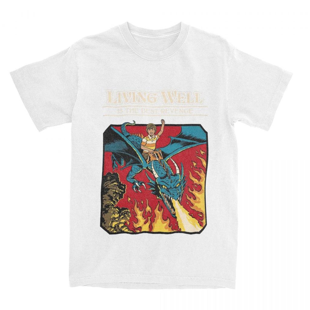 Футболки мужские и женские винтажные фантазийные сумасшедшие 100% хлопок с графическим принтом ткань