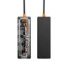 Док-станция 5 в 1 Type C, прозрачный дизайн, USB-концентратор с адаптером RJ45 100 Мбит/с Ethernet