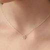 (925 Silver) Glow Pretzel Heart Necklace NZ2170