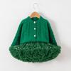 Комплект из рождественского свитера для девочек и юбки-пачки с зеленой звездой