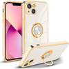 Protective Case - E.F.CONNECTION - for iPhone 13 - Flexible - TPU - Gold Edge