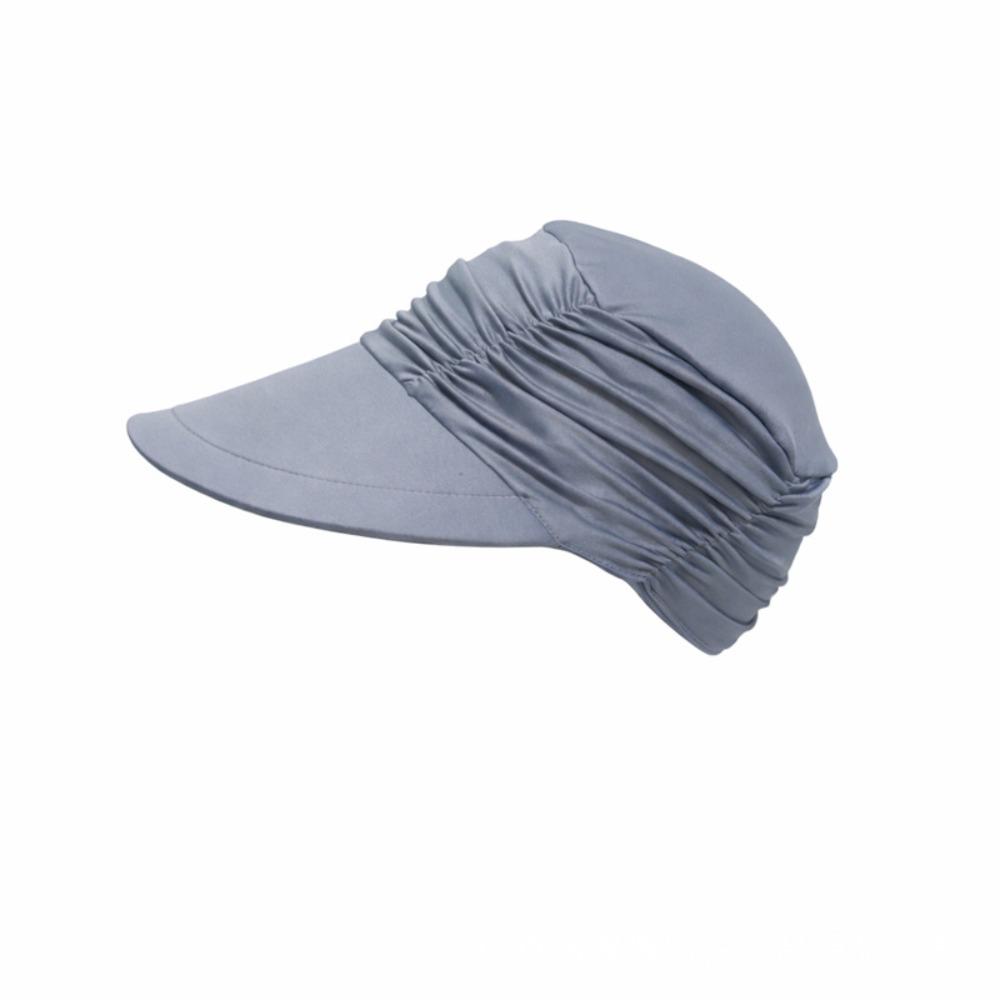 Wide Brim Women Sun Hat UV Protection Elastic Fit Cooling Visor Cap Breathable Pleated Design Summer Baseball Cap Swimming