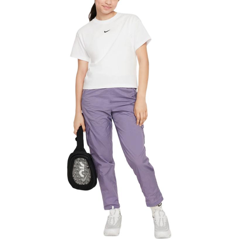 Nike Футболка Серии Sportswear Essentials Мягкая Удобная Повседневная Универсальная С Коротким Рукавом Унисекс Топы Белая FZ5559100