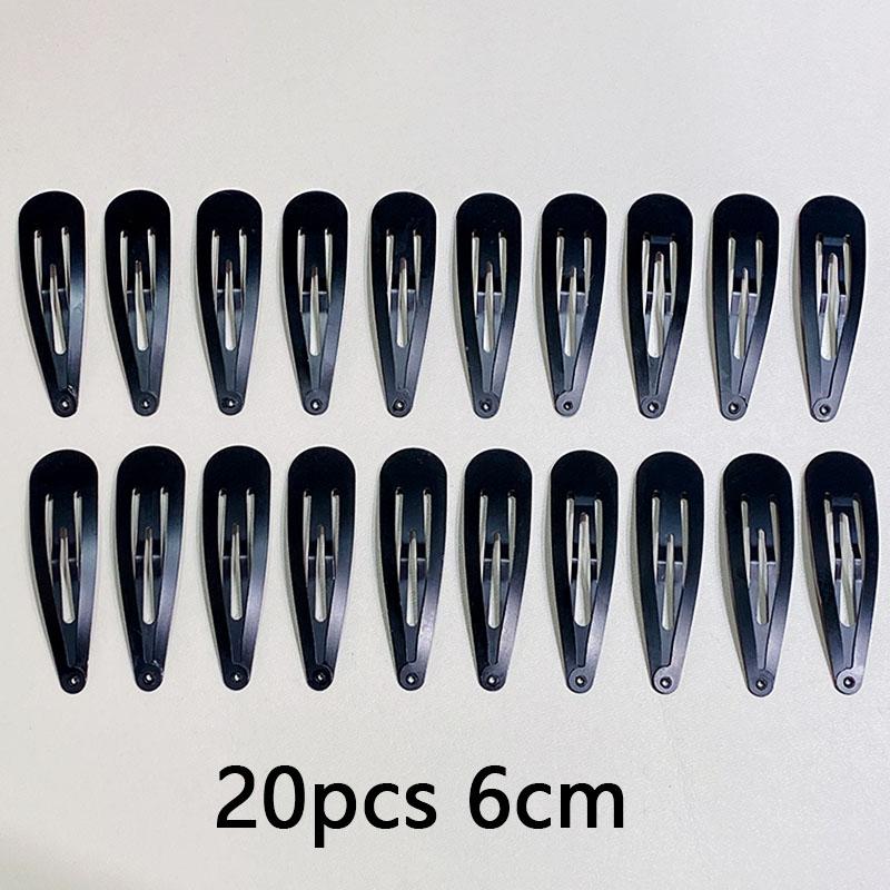 10/20/30pcs/set Women Silver Gold Black Waterdrop Shape Basic Alloy Hair Clips BB Hairpins Barrettes Fashion Hair Accessories