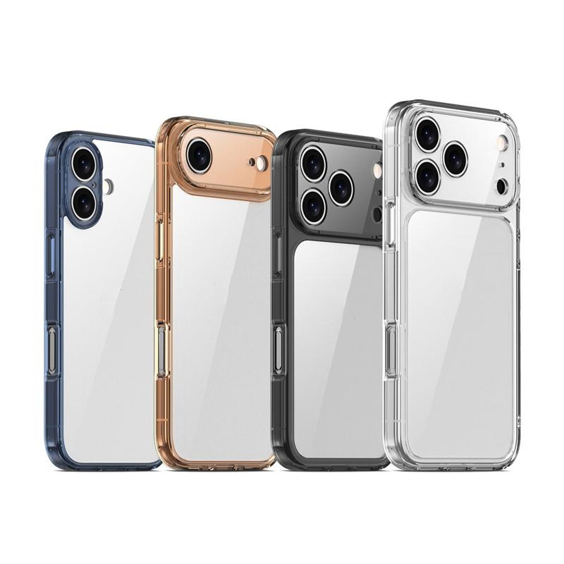 Luxury Transparent Shockproof Case For iPhone 17Air 17 17Pro Max Clear Hybrid TPU+PC Protective Hard Back Cover