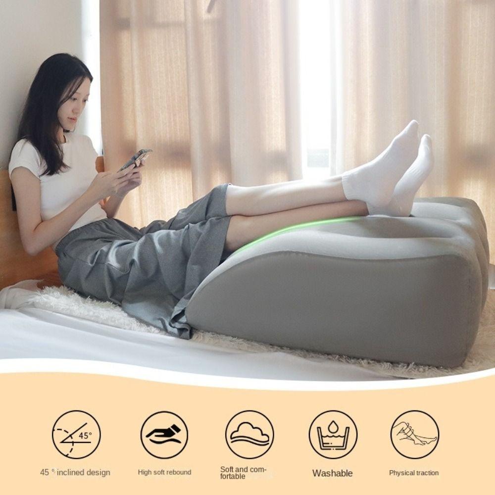 Comfort Inflatable Wedge Pillow Knee Cushion Foot Pillow Multifunctional Leg Lift Pillow Travel