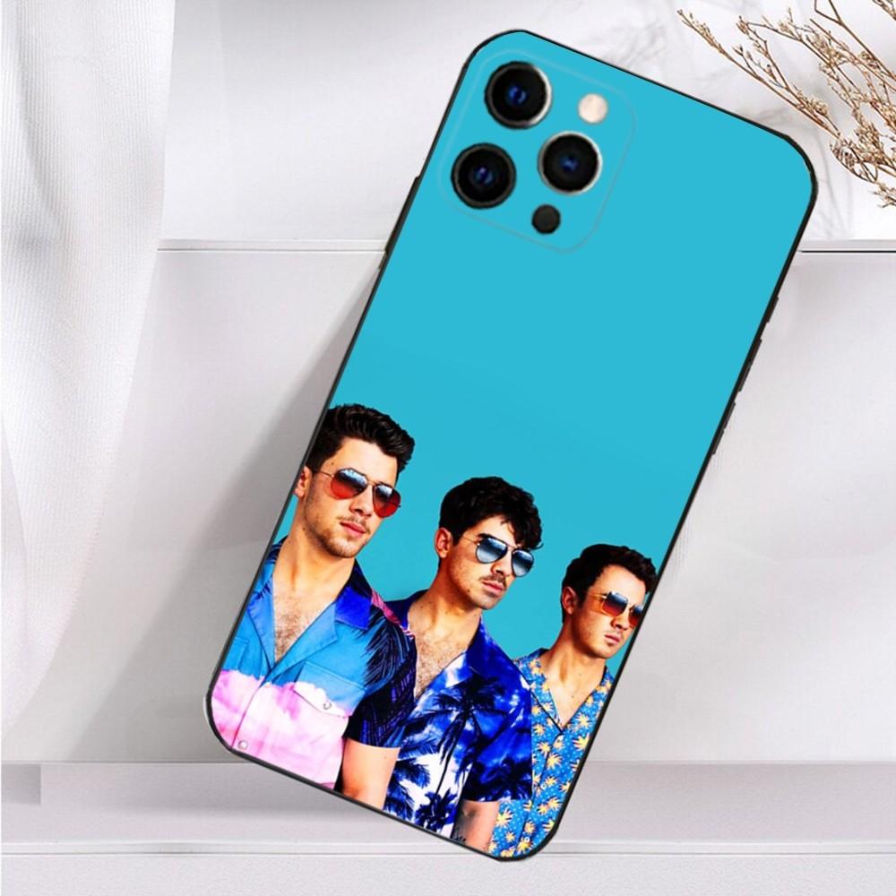 Чехол для телефона J-Jonas B-Brothers для iPhone 16,15,14,13,12,11 Plus,Pro Max,XS,X,XR,SE,Mini,8,7 Мягкий силиконовый черный чехол
