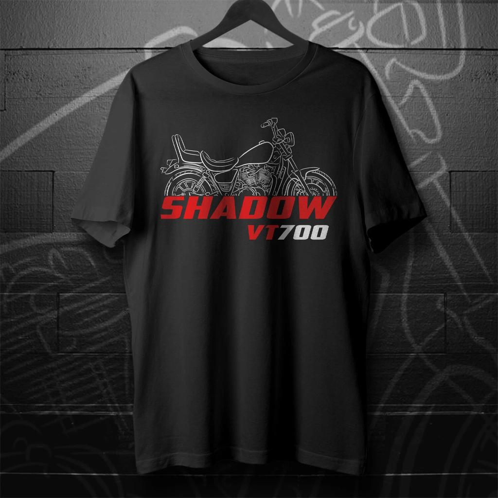 Black men's and women's T-shirt Honda VT700 1984-1987 - Motorcycle