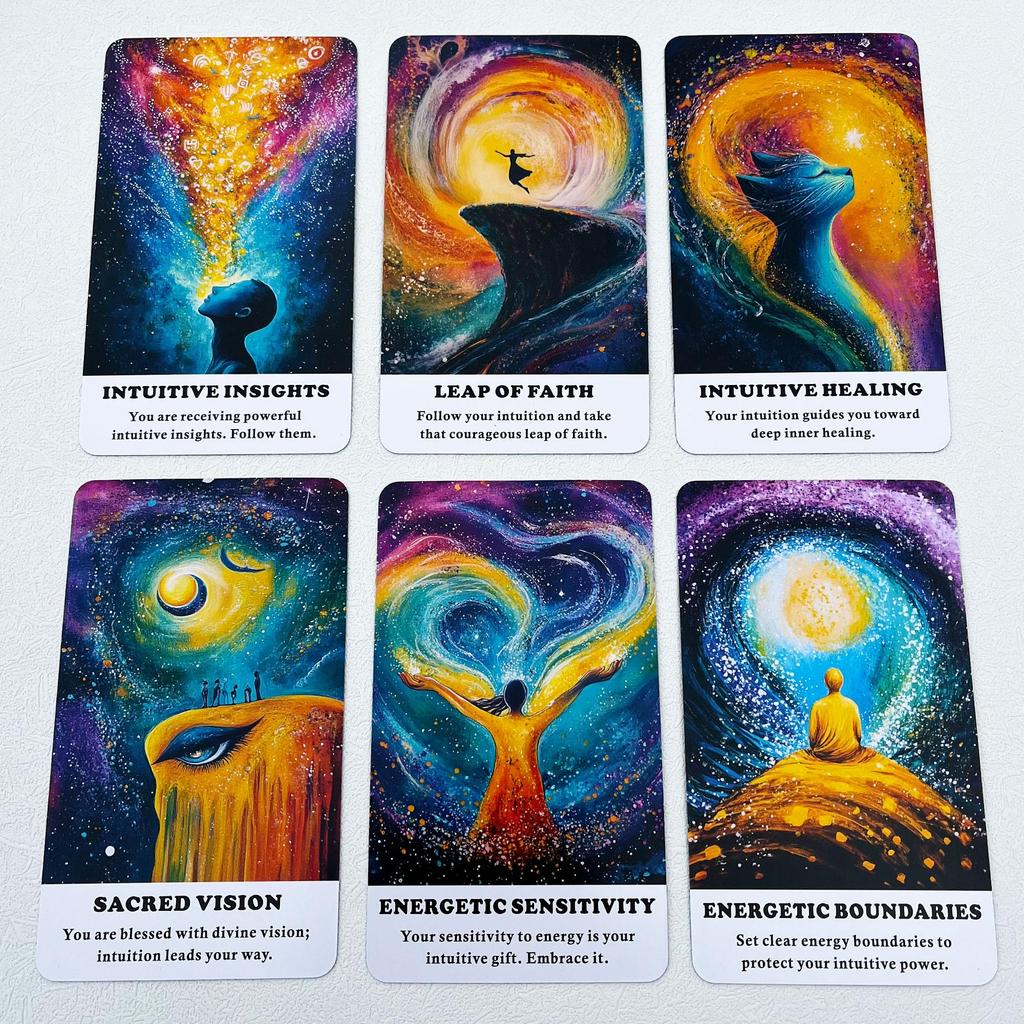 Intuitive Oracle Oracle Cards for Oracle Card Deck to Awaken Inner Enhance Psychic Spiritual Cards, Beginners, 56-Card Wisdom, Abilities, Guidance.