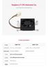 Низкошумный вентилятор охлаждения с радиатором-наклейкой для Raspberry Pi CM4