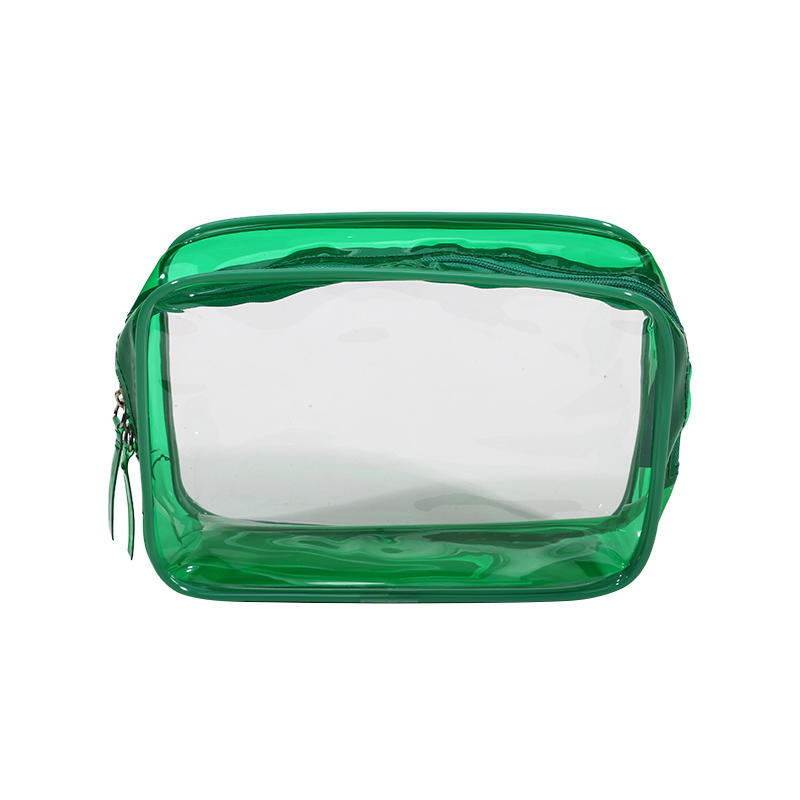 1pc PVC Makeup Bag Transparent Waterproof Large Capacity Cosmetics Travel Storage Bag In Plastic Zipper Toilet Bag