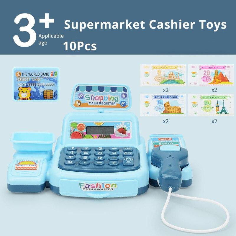 Моделирование Покупки Cash House Toys Электронная игра Световые и звуковые эффекты Игрушки для кассира супермаркета