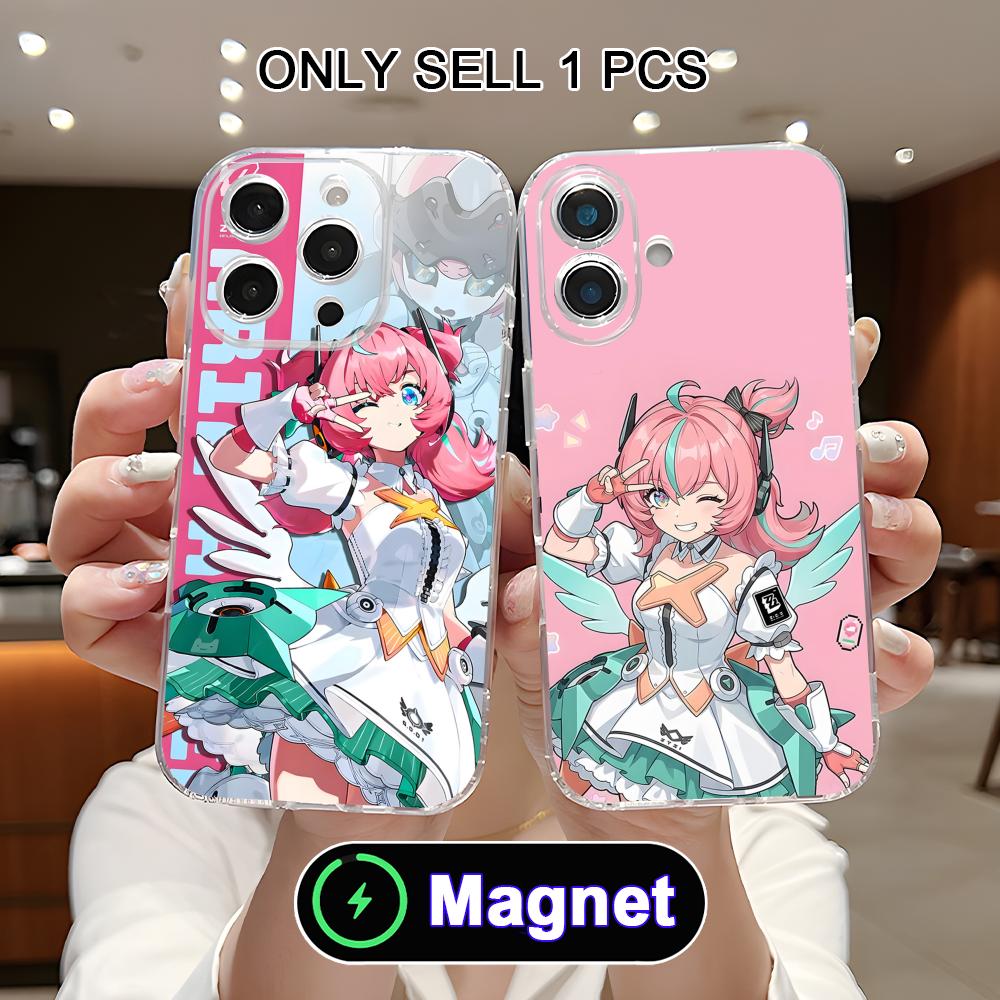 Zenless Zone Zero Aria Clear TPU Magsafe Mobile Phone Case for iPhone 17 16 15 14 13 12 11 Air Pro Max Plus Mini Colorful Cover