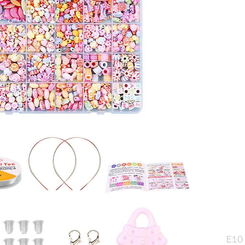 Бусины с большим отверстием Разноцветные Акрил Браслет Ожерелье Изготовление украшений Поделки