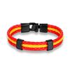 8 Styles Yellow Red Multilayer Rope Leather Bracelet Magnet Bracelets 550Paracord Survival Bracelets Pulseras