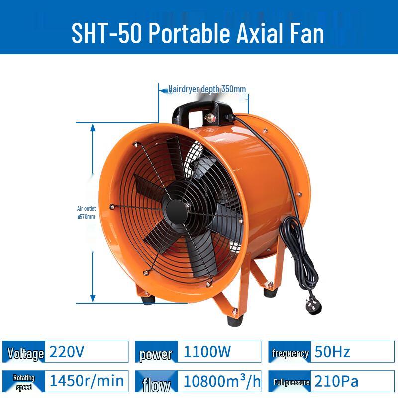 ZFXAF SHT-50 Portable Axial Flow Fan