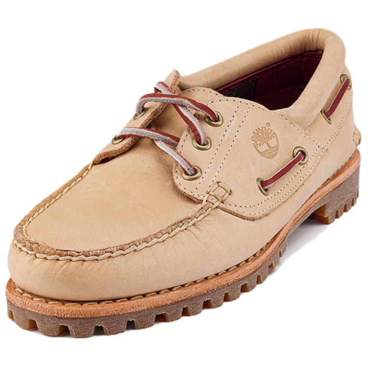 Timberland Женская лодочная обувь Noreen с 3 люверсами, ручной работы, светло-бежевая A2GNVEN2