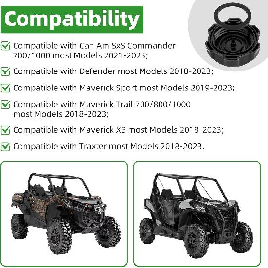 709000868 Fuel Tank Gas Cap Compatible with Can Am Gas Fuel Cap Parts