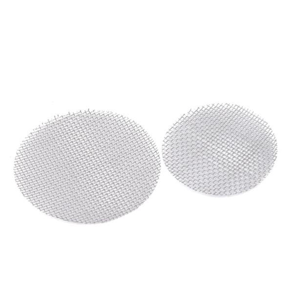 500Pcs Stainless Steel Filter Net Piece Network Pipe Screen Mesh Metal Wrapped Edge Mesh Filter