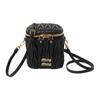 MIU MIU Мателассе Наппа Кожаная Мини-косметичка Черный 5NR018-2FPP-F0002