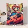 1pc Mario Gamer Console Soft & Warm Flannel Blanket, Multi-Purpose Throw Blanket for Couch, Sofa, Office, Bed, Camping, Travel