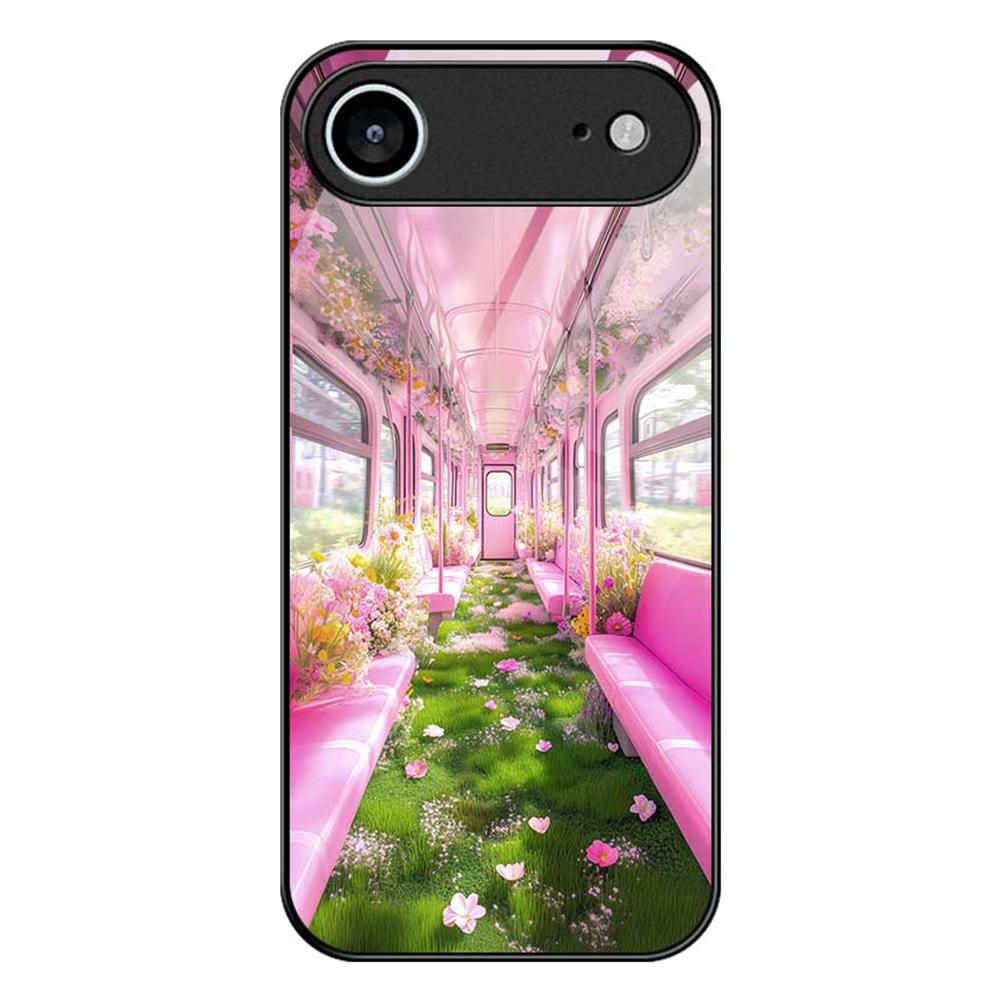 Для iPhone 17 Air Чехол ПК ТПУ Закаленное стекло Печать с рисунком Ударопрочная Задняя крышка для телефона