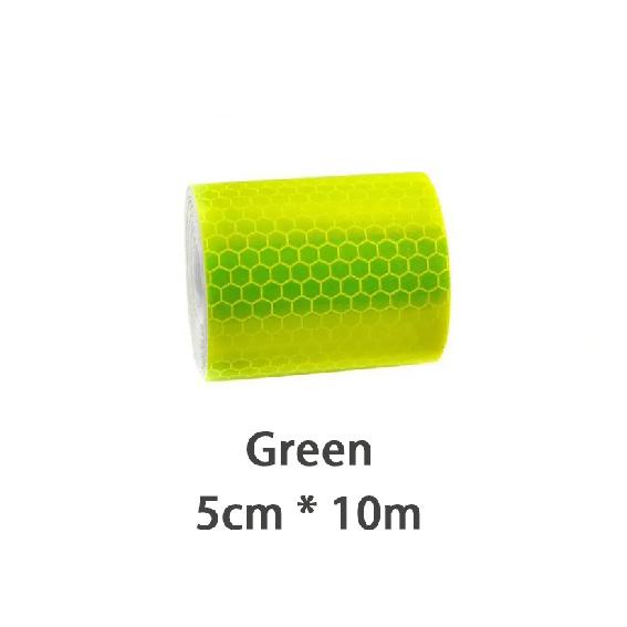 5cm 1/5/8/10/20m Reflective Tapes Reflectors Warning Tape Night Safety Sticker White Red Orange Green For Bicycle CarPinstriping Tape 3
