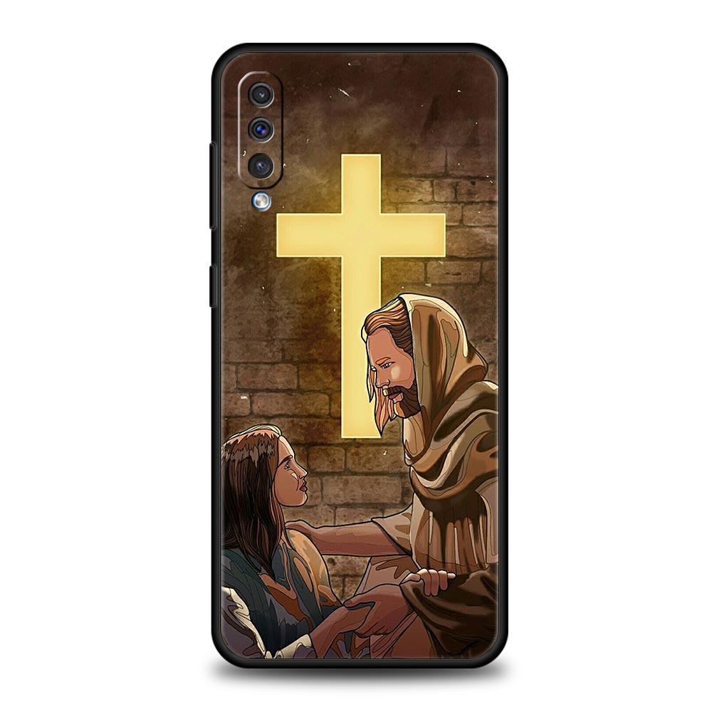 Чехол для телефона с изображением христианского Иисуса для Samsung Galaxy A52 A50 A70 A10 A30 A40 A20S A20E A02S A12 A22 A72 A42 A32 5G A04s