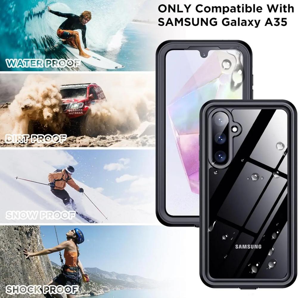 Для Samsung A15 A25 A35 A55 A17 A37 A57 A16 A26 A36 A56 5G Чехол Водонепроницаемый IP68 Подводный Пылезащитный Ударопрочный Защитный Чехол
