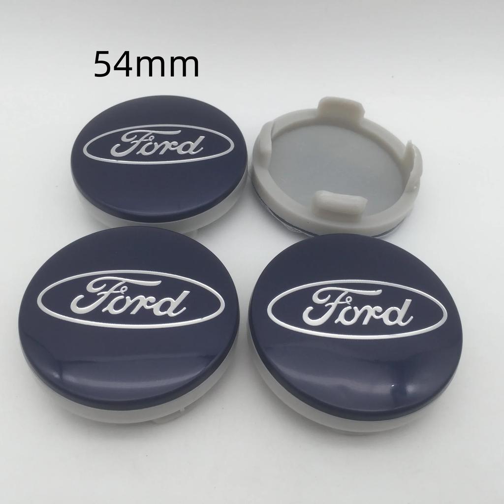 Новая автомобильная наклейка 2026 г. 4 шт. 3D для Ford 54 мм 63 мм 66 мм Автомобильный значок Колпачок центральной части колеса Наклейка-значок Стайлинг авто Аксессуары