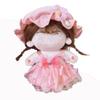 Multicolor Miniature Dress Suit Lolita Maid Attire Doll Headwear Dress Set  Cotton Stuffed Doll